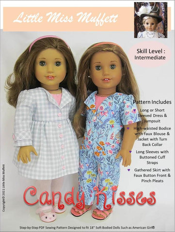 18 Inch Doll Clothes Pattern. Noodle Clothing wind Chill Coat PDF Pattern  Fits 18 Inch Dolls Like American Girl® 
