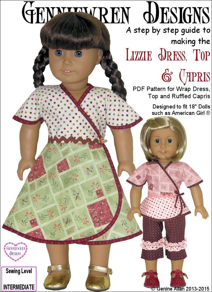 Genniewren Ship Ahoy! Sailor Outfit Doll Clothes Pattern 18 inch