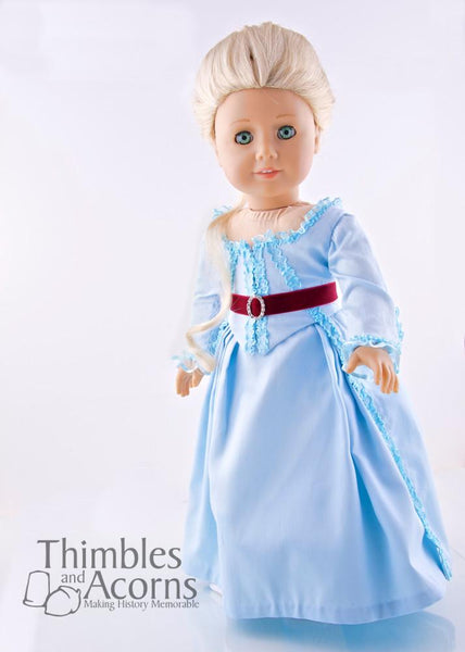 Thimbles and Acorns Marie Antoinette Zone Front Gown Doll Clothes ...