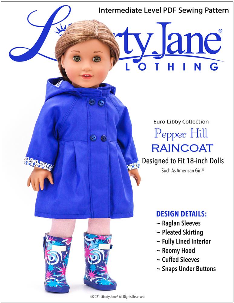 iThinksew - Patterns and More - American Girl Doll Leilani Hooded Jacket  PDF Pattern