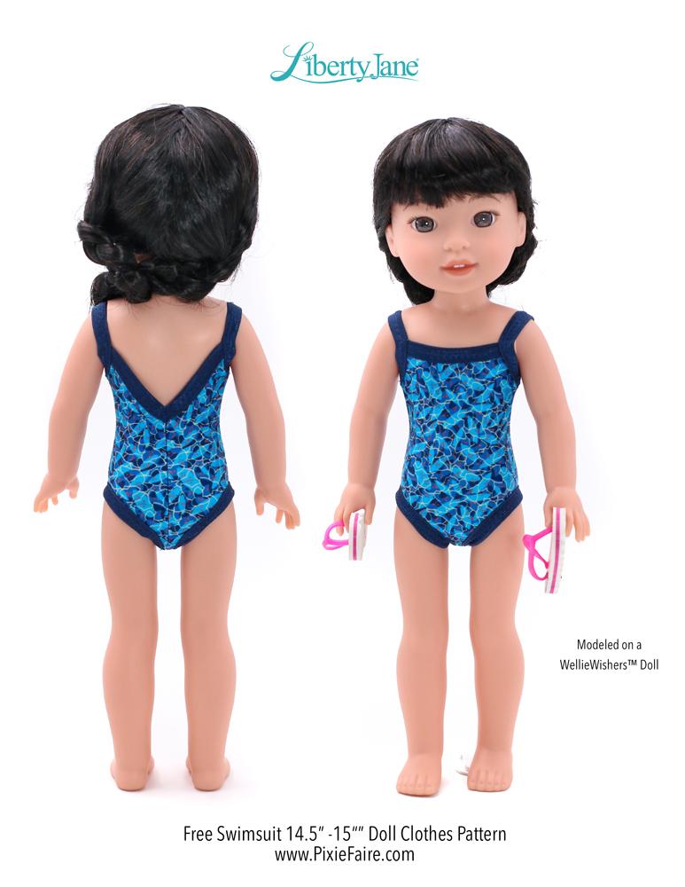 How to sew a swimming suit for a fashion doll 