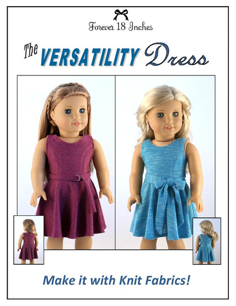 Forever 18 Inches The Versatility Dress Doll Clothes Pattern 18 inch ...