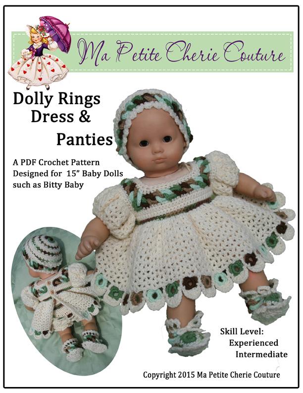 Mon Petite Cherie Couture Dolly Sling Doll Clothes Pattern 15 inch American  Girl Dolls