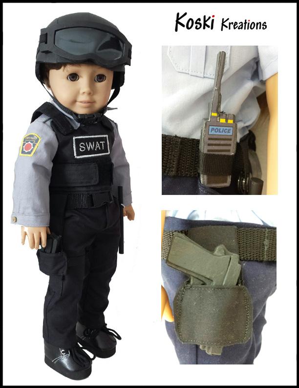 Law Enforcement Uniform 18 Inch Doll Clothes Pattern Designed to Fit Dolls  Such as American Girl® Koski Kreations PDF Pixie Faire 