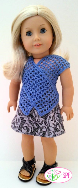 Sweet Pea Fashions Lattice Crossover Vest Doll Clothes Pattern 18 inch ...