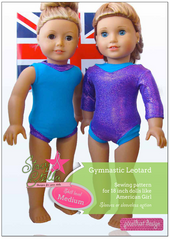 Gymnastic Leotard 18 inch Doll Clothes Pattern PDF Download