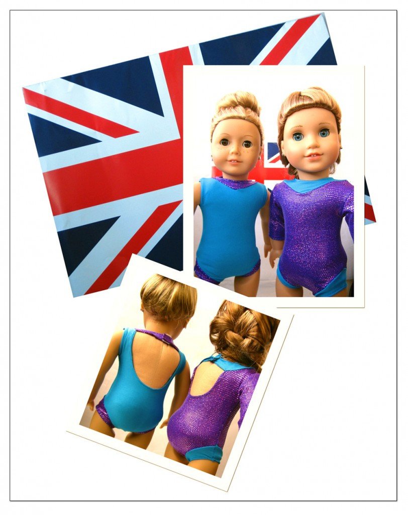 Doll Connections Gymnastics Leotard Outfit For American Girl Dolls