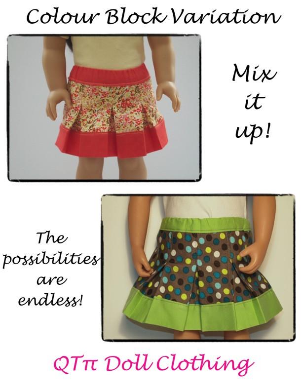 pleated mini skirt pattern