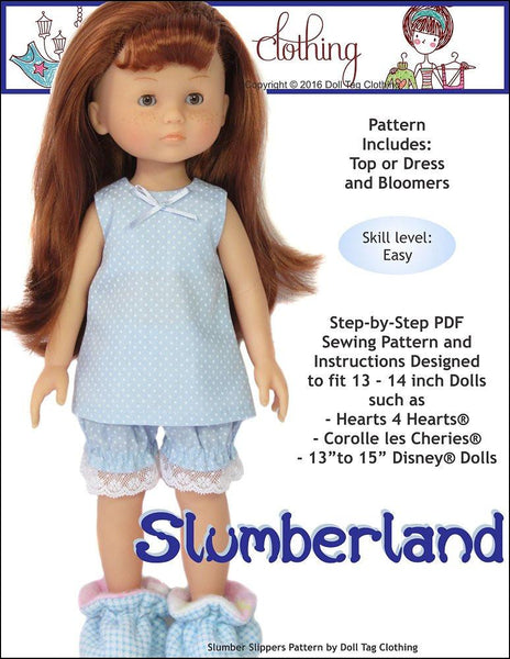 Doll Tag Clothing Slumberland 13 16 Inch Doll Clothes Pattern