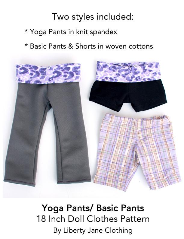 Wide Leg Capri Pants Pattern Girls Yoga Styled Pants, Knit Sailor